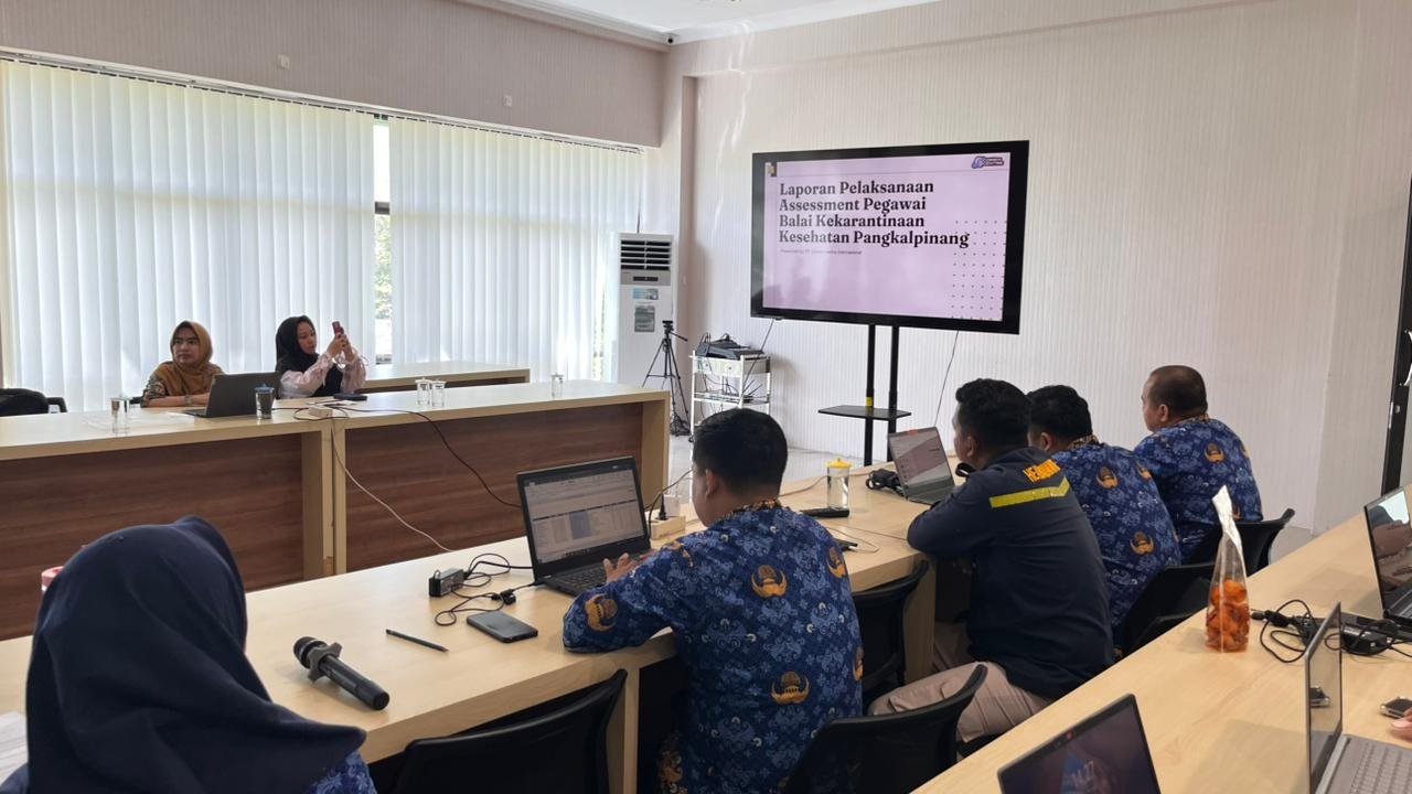 PENYAMPAIAN HASIL ASSESEMENT PEGAWAI OLEH CORIEN CENTER